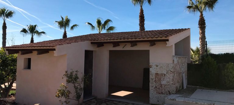 Construcción de una casita de invitados